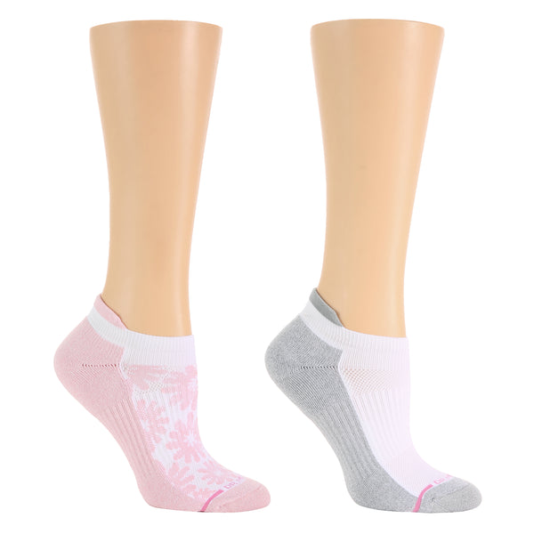 dr. motion Big Pointelle Floral | Ankle Compression Socks For Women