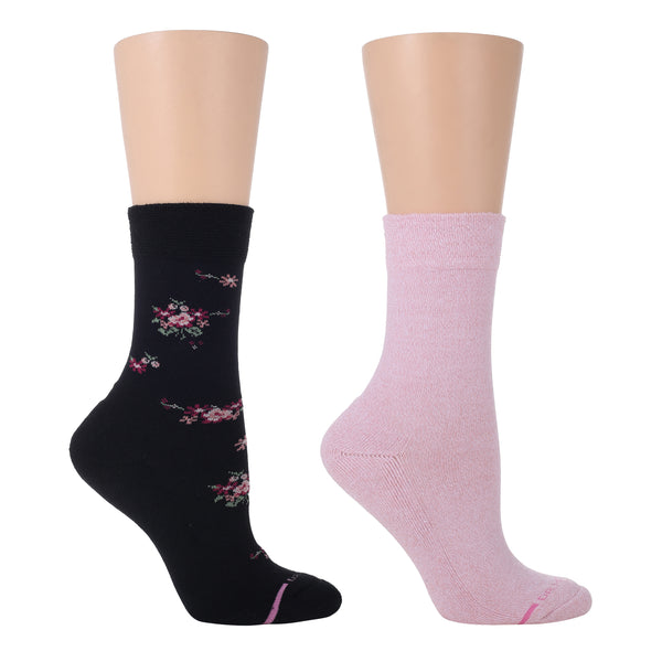 dr. motion Bouquet Floral | Diabetic Half-Cushion Socks For Women dr. motion Bouquet Floral | Diabetic Half-Cushion Socks For Women