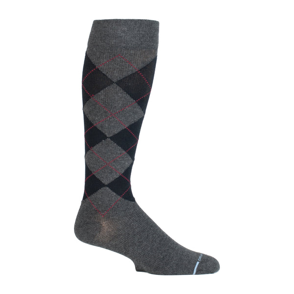 Dr. Motion Classic Argyle | Knee-High Compression Socks For Men
