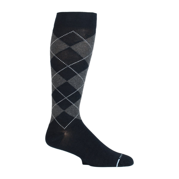 dr. motion Classic Argyle | Knee-High Compression Socks For Men