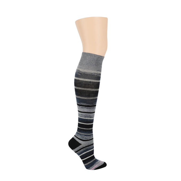Dr. Motion Classic Stripes | Knee-High Compression Socks For Women