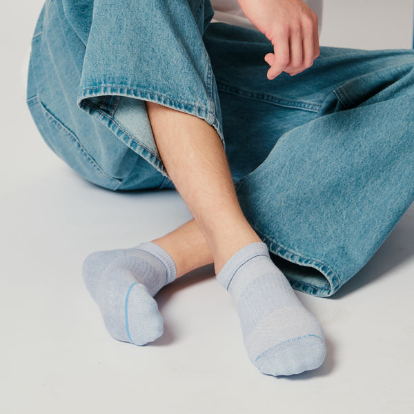 Dr. Motion Contrast Stripe | Ankle Compression Socks For Men