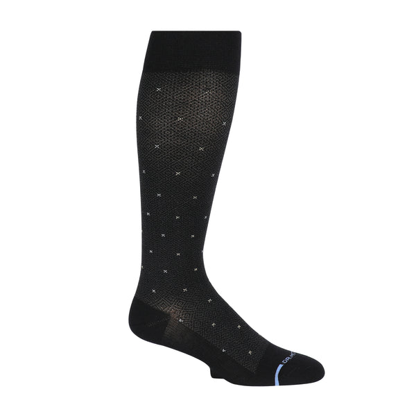 Dr. Motion Dots And Diamonds | Knee-High Compression Socks For Men