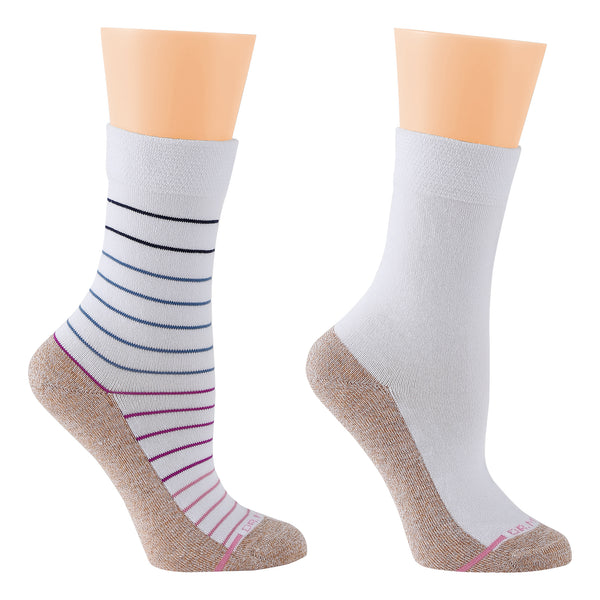 dr. motion Pin Stripe | Diabetic Socks For Women