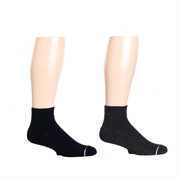 dr. motion Solid | Quarter Compression Socks For Men