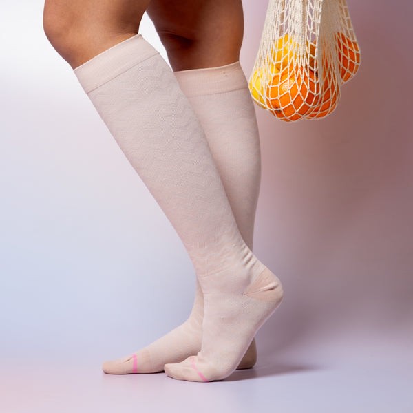 Dr. Motion Drop Out Chevron | Knee-High Compression Socks For Women