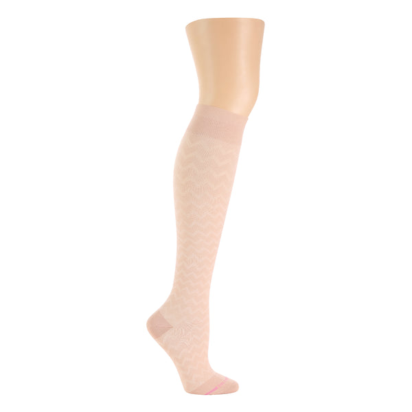 dr. motion Drop Out Chevron | Knee-High Compression Socks For Women