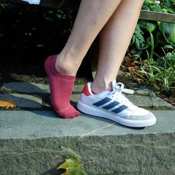 Dr. Motion Fashion Solid | Liner Ankle Compression Socks For Women