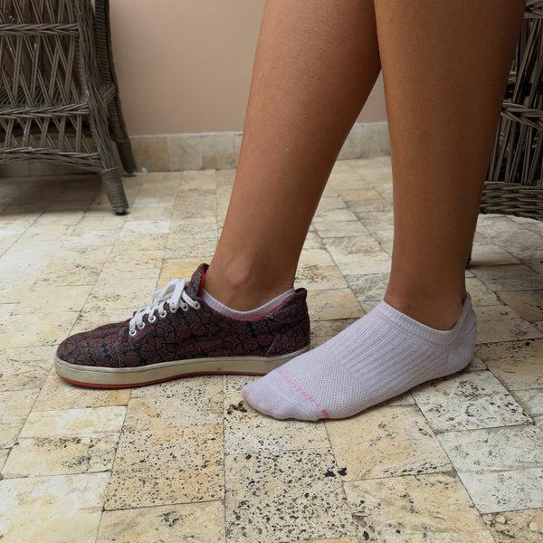 Dr. Motion Fashion Solid | Liner Ankle Compression Socks For Women