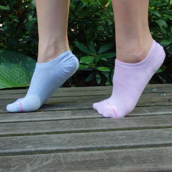 Dr. Motion Fashion Solid | Liner Ankle Compression Socks For Women