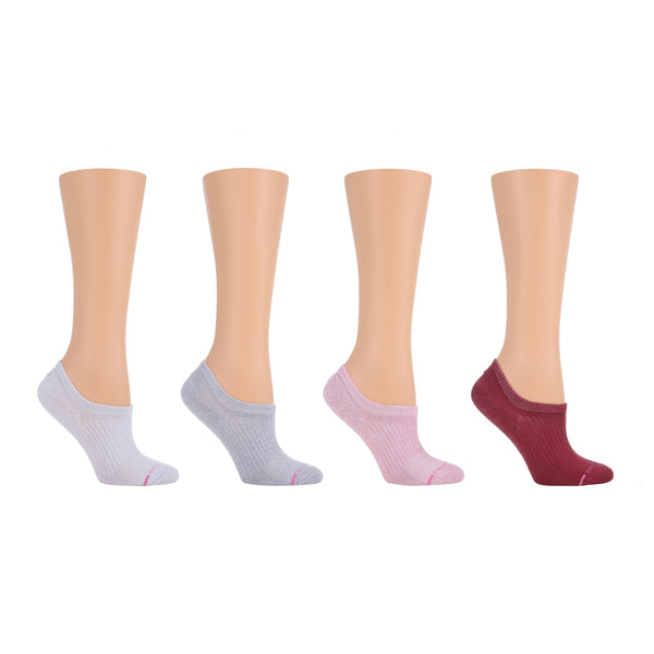 dr. motion Fashion Solid | Liner Ankle Compression Socks For Women