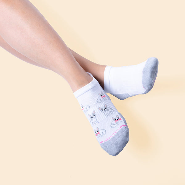 Dr. Motion Frenchie | Ankle Compression Socks For Women