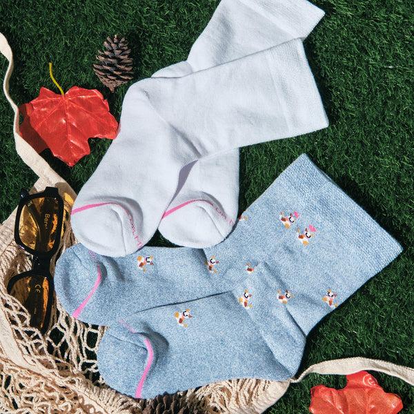 Dr. Motion Happy Cats | Diabetic Half-Cushion Socks For Women