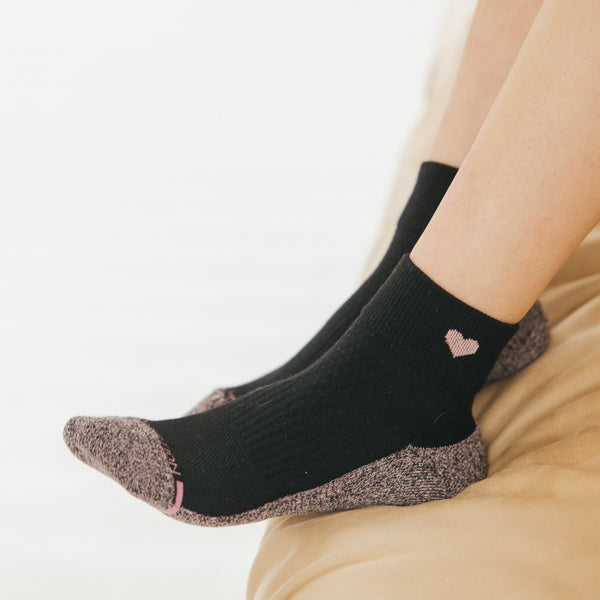 Dr. Motion Heart | Quarter Compression Socks For Women
