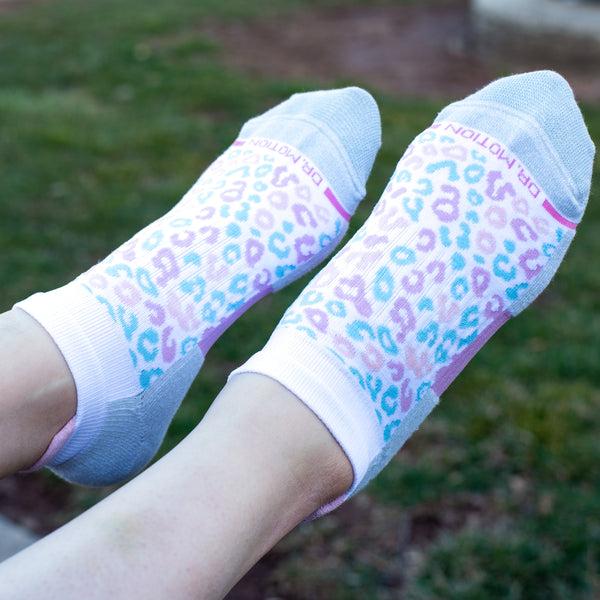 Dr. Motion Leopard | Ankle Compression Socks For Women