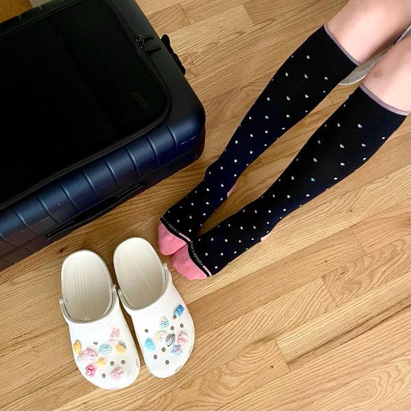 Dr. Motion Mini Hearts | Knee-High Moderate Compression Socks For Women