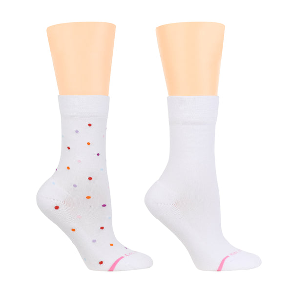 Dr. Motion Multidots | Diabetic Half-Cushion Socks For Women