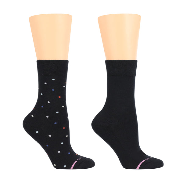 dr. motion Multidots | Diabetic Half-Cushion Socks For Women