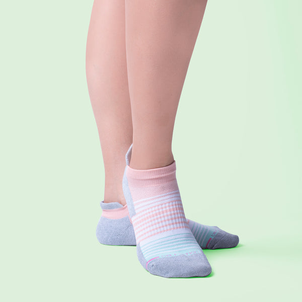 Dr. Motion Ombre Stripe | Ankle Compression Socks For Women