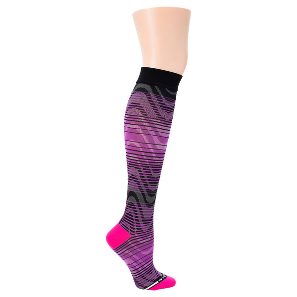 Dr. Motion Ombre Waves | Athleisure Compression Socks For Men & Women