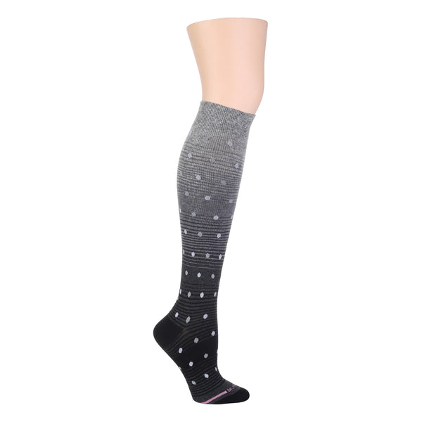 dr. motion Ombre with Dots | Knee-High Compression Socks For Women