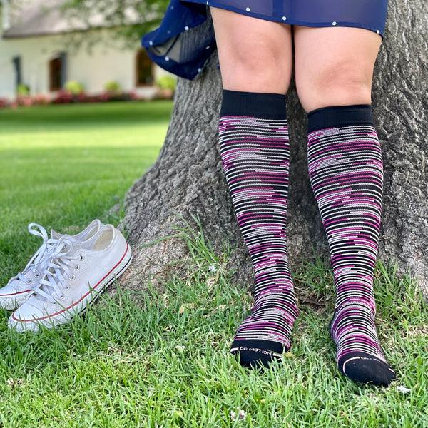Dr. Motion Open Free-Feed | Knee-High Compression Socks For Women
