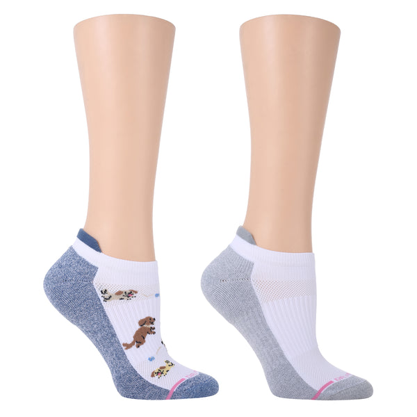 dr. motion Playful Dogs | Ankle Compression Socks For Women