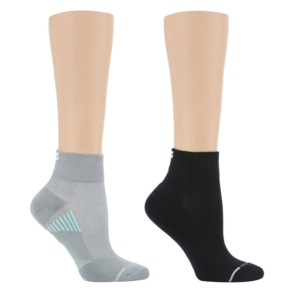dr. motion Pop Texture | Performance Quarter Compression Socks for Women