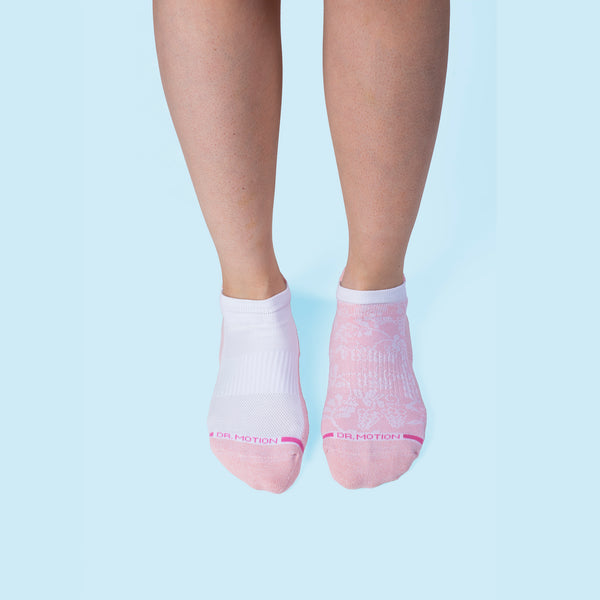 Dr. Motion Pretty Lace Texture | Ankle Compression Socks For Women