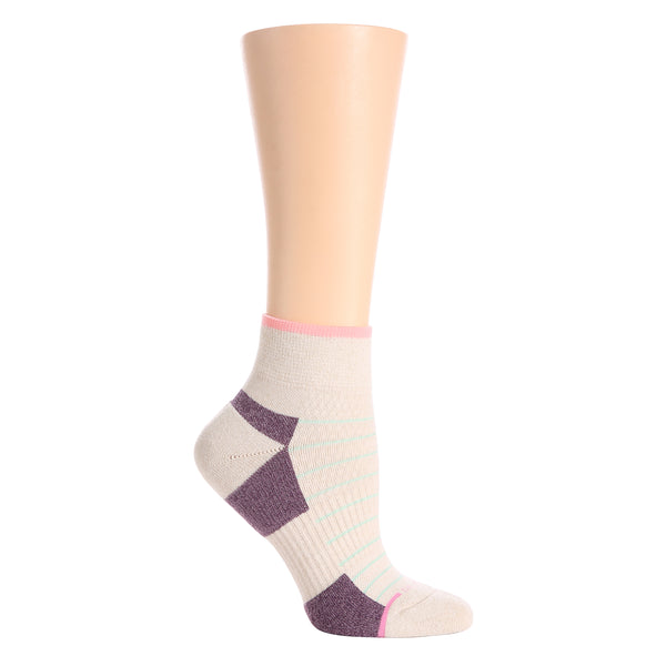 Dr. Motion Simple Stripe | Compression Outdoor Medium Weight Quarter For Women