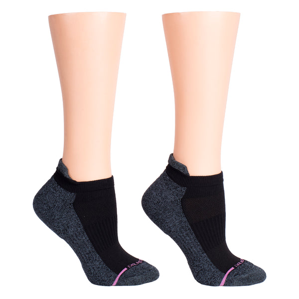 dr. motion Solid Half-Cushion | Ankle Compression Socks For Women