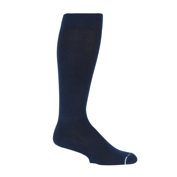 dr. motion Solid Half Cushion | Knee-High Compression Socks For Men