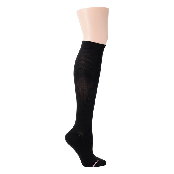dr. motion Solid Half-Cushion | Knee-High Compression Socks For Women