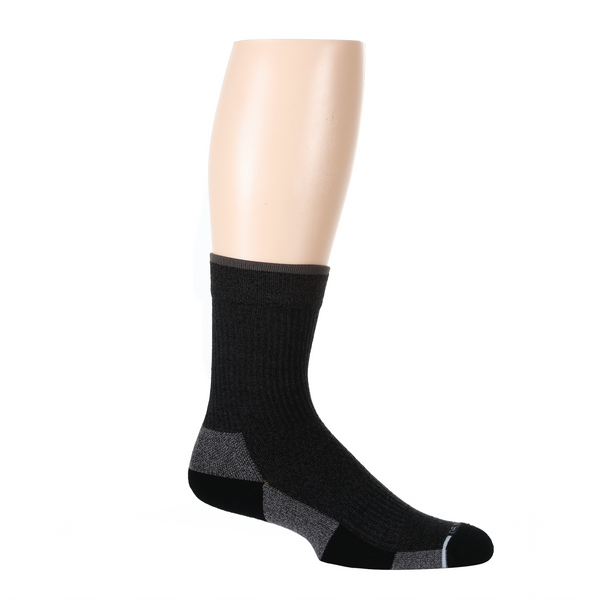 dr. motion Solid Medium Weight | Compression Outdoor Medium Weight Crew For Men