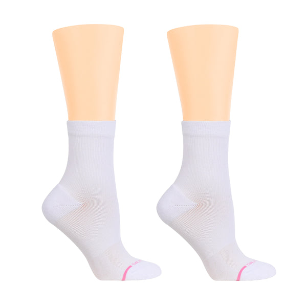 dr. motion Solid | Mid-Crew Compression Socks For Women