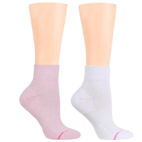 Dr. Motion Solid | Quarter Compression Socks For Women