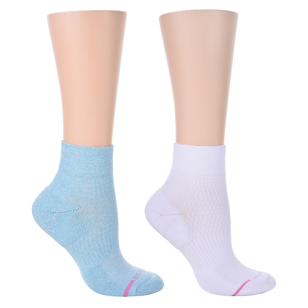 dr. motion Solid | Quarter Compression Socks For Women