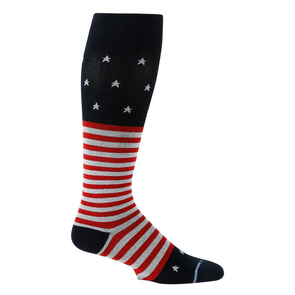 dr. motion Stars Stripes | Knee-High Compression Socks For Men