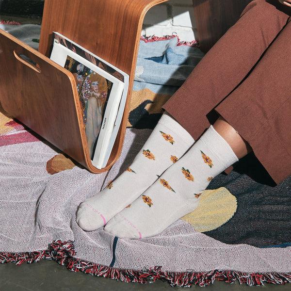 Dr. Motion Sunflower | Diabetic Half-Cushion Socks For Women