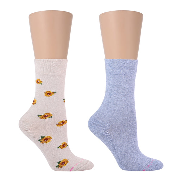 dr. motion Sunflower | Diabetic Half-Cushion Socks For Women dr. motion Sunflower | Diabetic Half-Cushion Socks For Women
