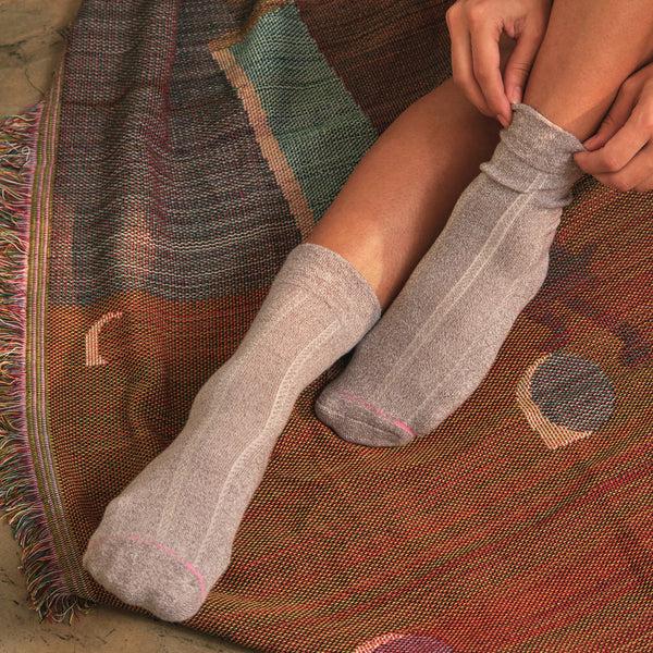 Dr. Motion Texture Column | Diabetic Half-Cushion Socks For Women