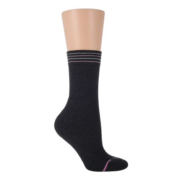 Dr. Motion Thin Stripes | Compression Outdoor Medium Weight Crew For Women
