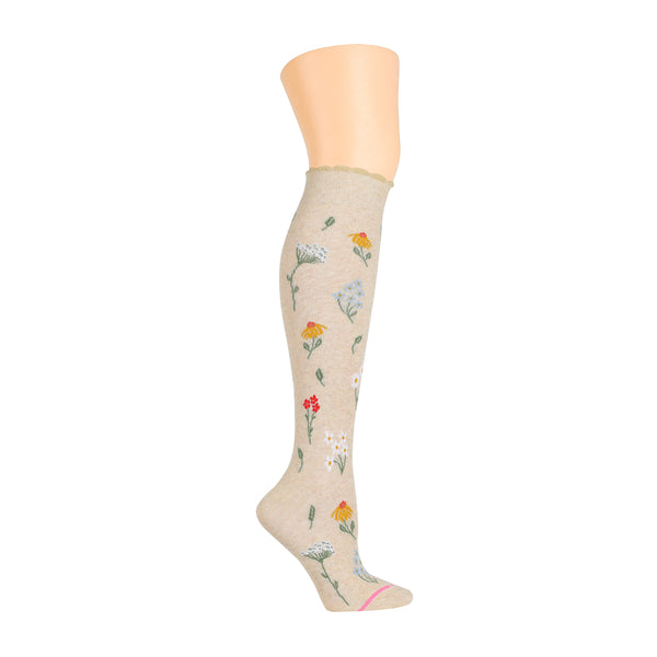 Dr. Motion Wildflowers | Knee-High Compression Socks For Women