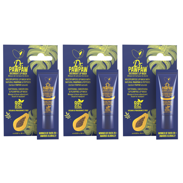 dr. pawpaw Overnight Lip Mask 10ml Trio Pack