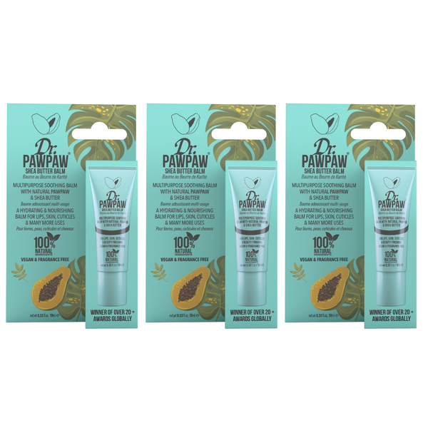 dr. pawpaw Shea Butter Balm 10ml Trio Pack