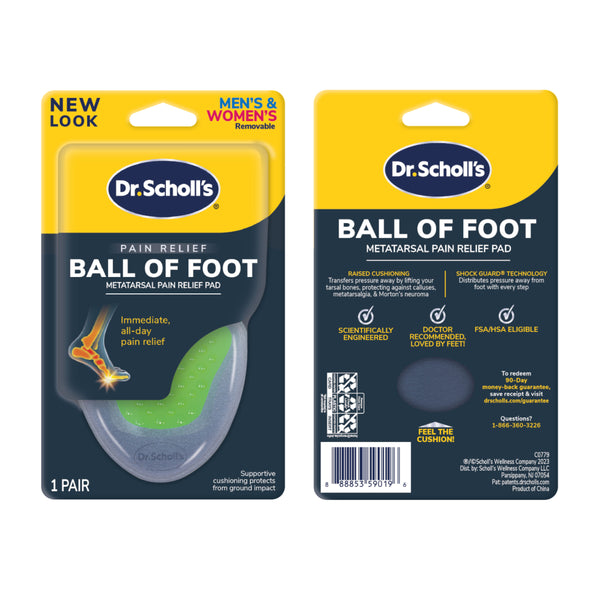 Dr. Scholls Ball Of Foot Metatarsal Pain Relief Pad (3 Pack)