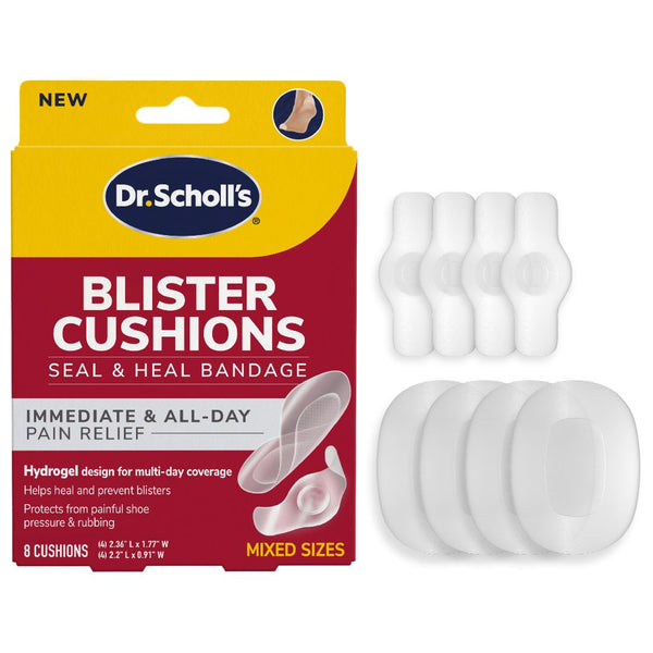 dr. scholls Blister Cushions Seal & Heal Bandage with Hydrogel Technology Mixed Sizes