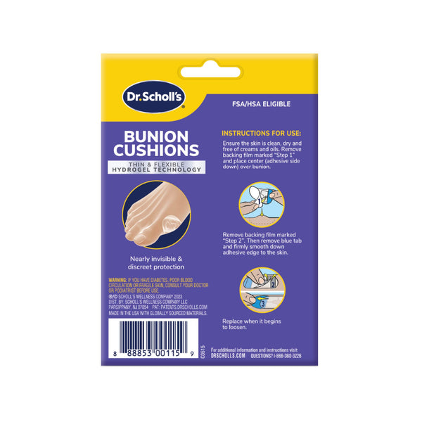 Dr. Scholls Bunion Cushions With Hydrogel Technology