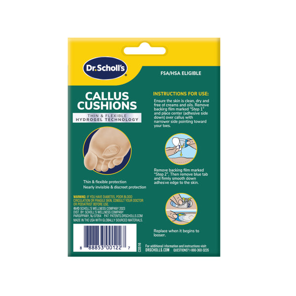 Dr. Scholls Callus Cushions With Hydrogel Technology