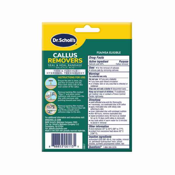 Dr. Scholls Callus Removers Seal & Heal Bandage With Hydrogel Technology